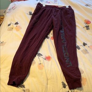 Under Armour Burgundy Sweatpants